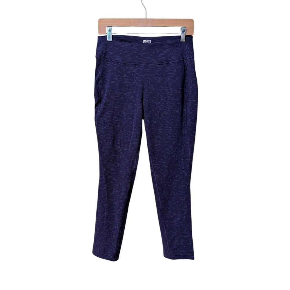 Duluth Trading Co‎ Women's NoGA Space Dye Leggings Zip Pocket S x 29 Purple Blue